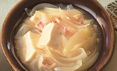「豆腐と玉ねぎのとろとろ煮」