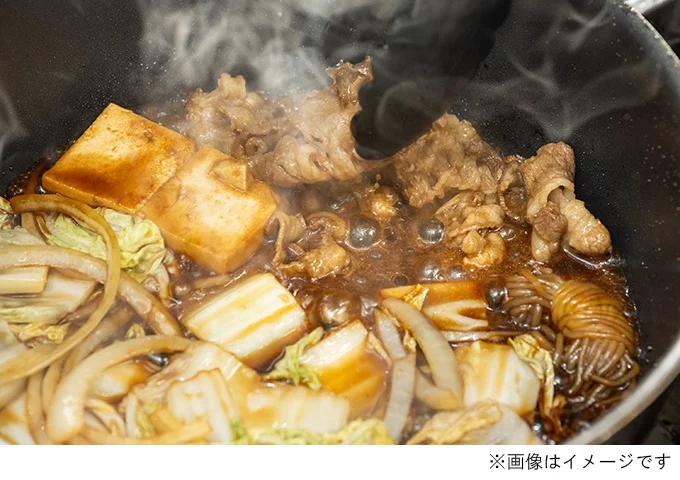 すき焼きは注文が入ってから仕込んでいます