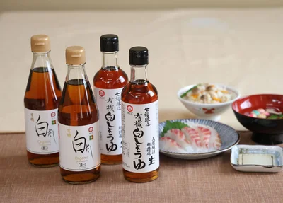 七福醸造の有機白だし・有機白しょうゆ 4本セット