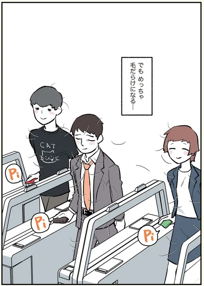 でもめっちゃ毛だらけになる…