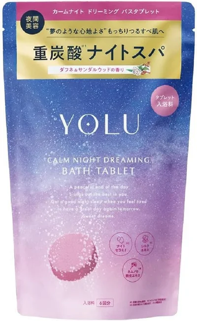 YOLU ヨル入浴料 カームナイト ドリーミング バスタブレット 6錠入り