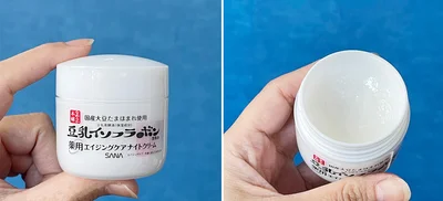 「しっかりかたくて保湿力があるのにべたべたしない」なめらか本舗 薬用リンクルナイトクリーム