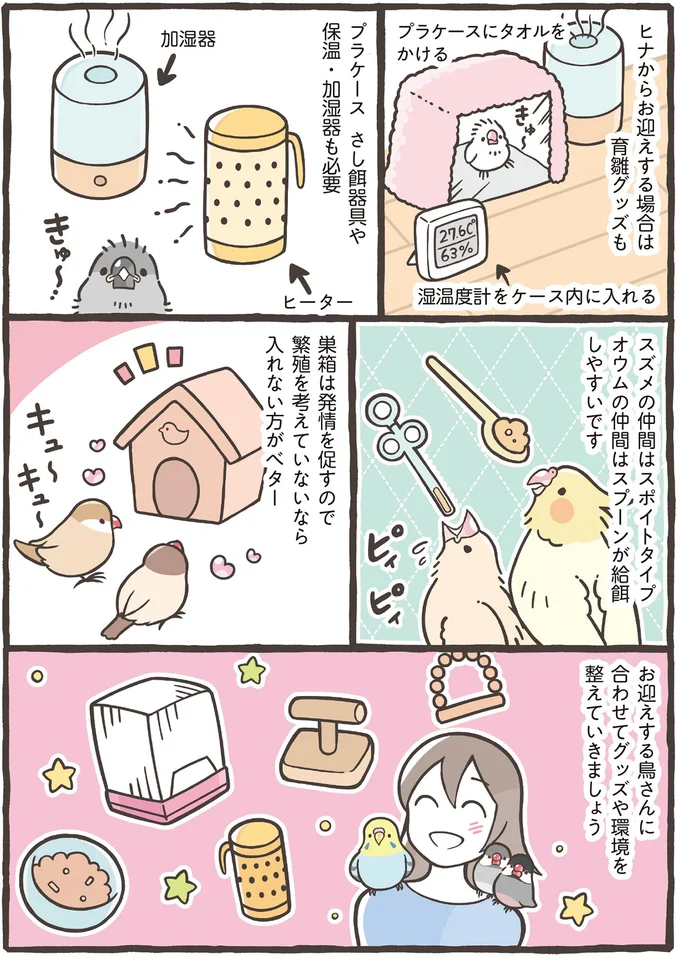 雛からお迎えする場合は育雛グッズも