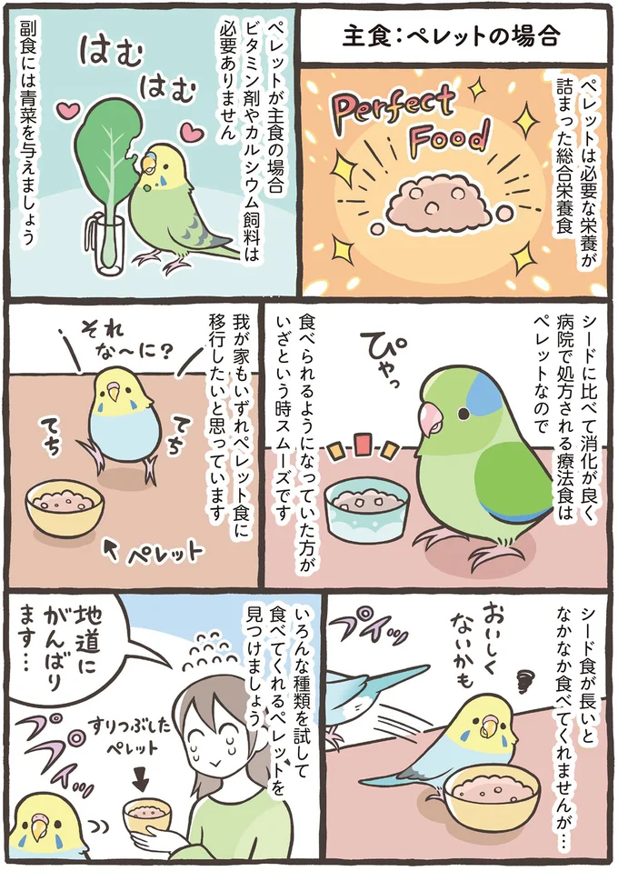 主食：ペレットの場合