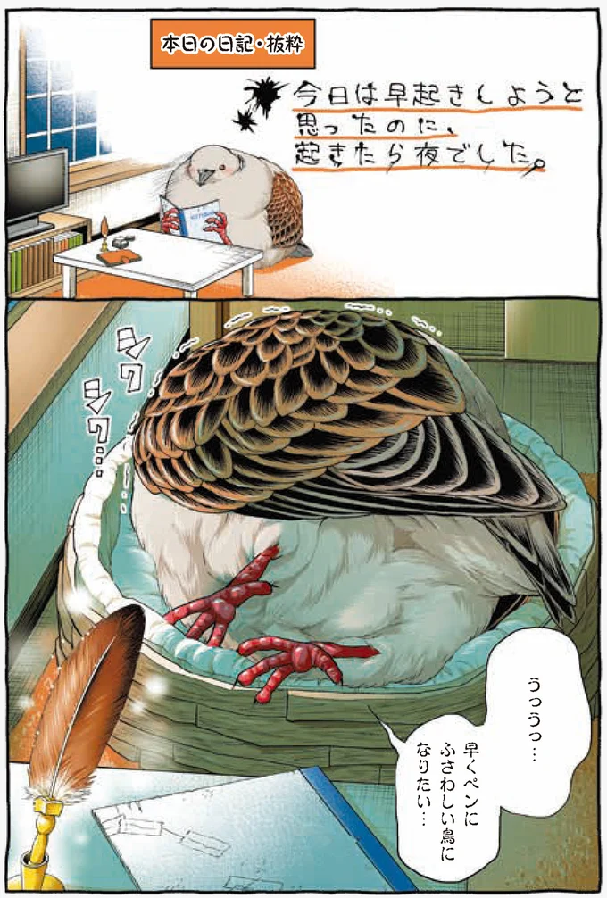 『キジバトくん日記』より