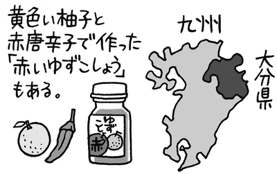 「赤いゆずこしょう」もある