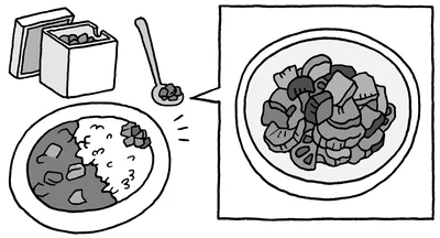 カレーライスと福神漬け
