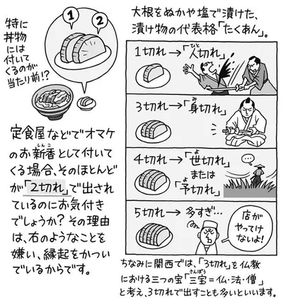 漬け物の代表格「たくあん」