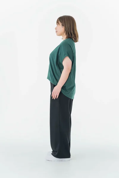 ストレートラインの威力でどこから見てもまるで「細い人」