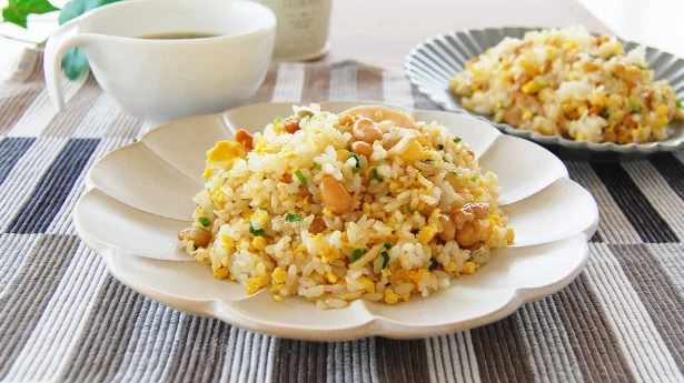 「炒飯」(2人分・根菜ミックスを利用)