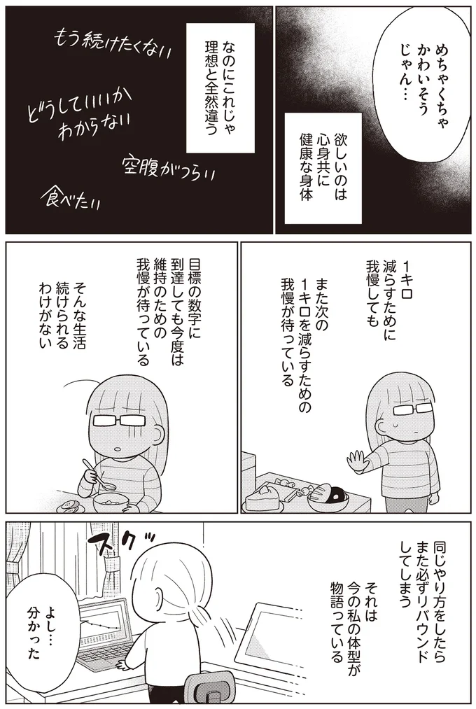 『痩せるより大切なことに気づいたら、人生で一番楽に17kgのダイエットに成功しました』より