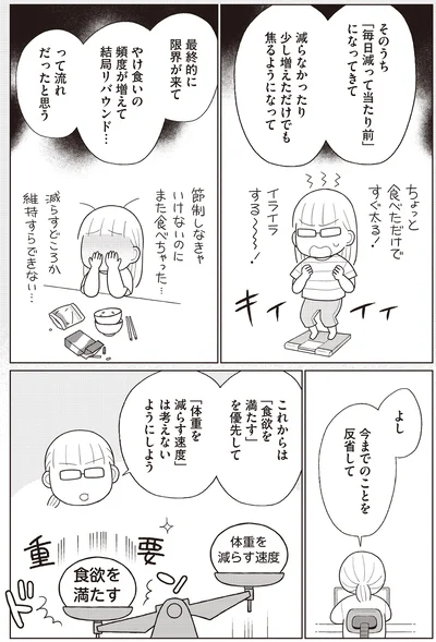 『痩せるより大切なことに気づいたら、人生で一番楽に17kgのダイエットに成功しました』より