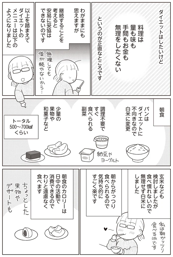 『痩せるより大切なことに気づいたら、人生で一番楽に17kgのダイエットに成功しました』より