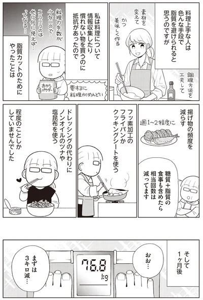『痩せるより大切なことに気づいたら、人生で一番楽に17kgのダイエットに成功しました』より