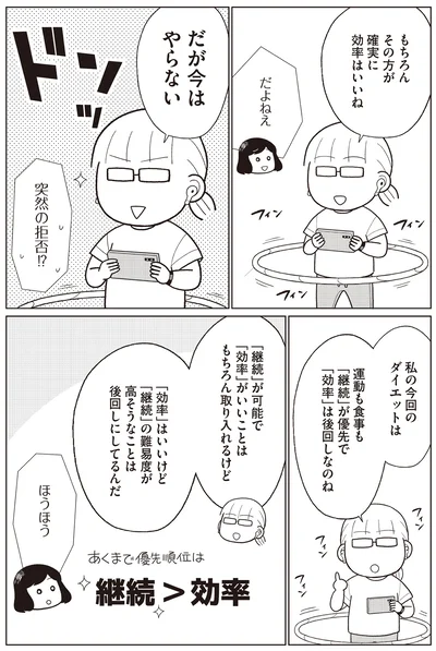『痩せるより大切なことに気づいたら、人生で一番楽に17kgのダイエットに成功しました』より