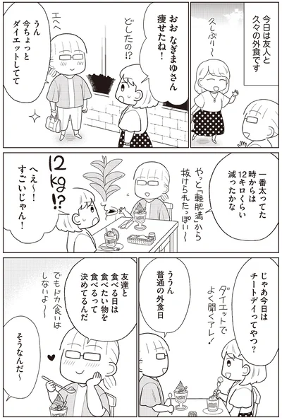 『痩せるより大切なことに気づいたら、人生で一番楽に17kgのダイエットに成功しました』より