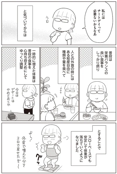 『痩せるより大切なことに気づいたら、人生で一番楽に17kgのダイエットに成功しました』より