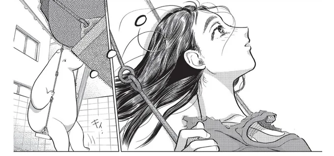 乗ってる方も見てる方もびっくり。ブランコに揺られて会話していたら