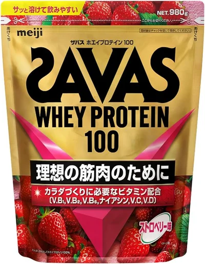 ザバス ホエイプロテイン100 ストロベリー味 980g
