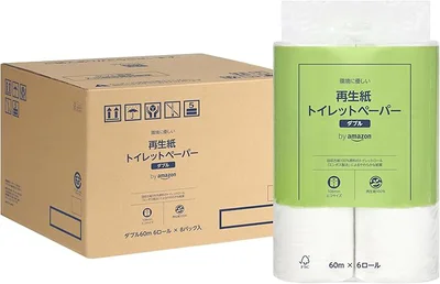 by Amazon 再生紙トイレットペーパー 長さ2倍巻 48ロール