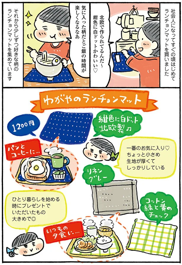 わがやのランチョンマット