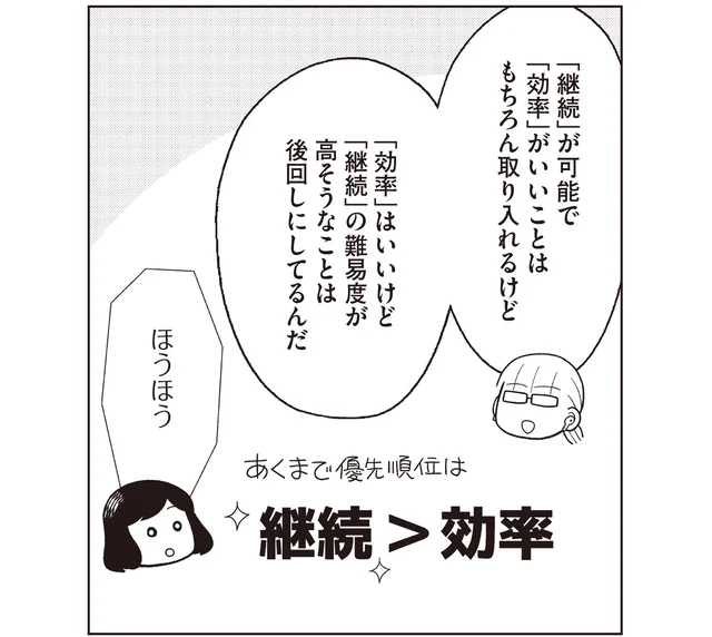 優先順位は継続＞効率！ 大きい負荷を義務としないで続けるダイエット