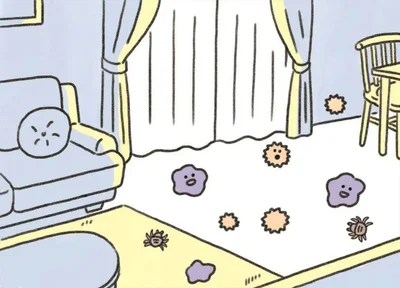 花粉やダニ、ホコリを取り除くには特に床の掃除が大切！
