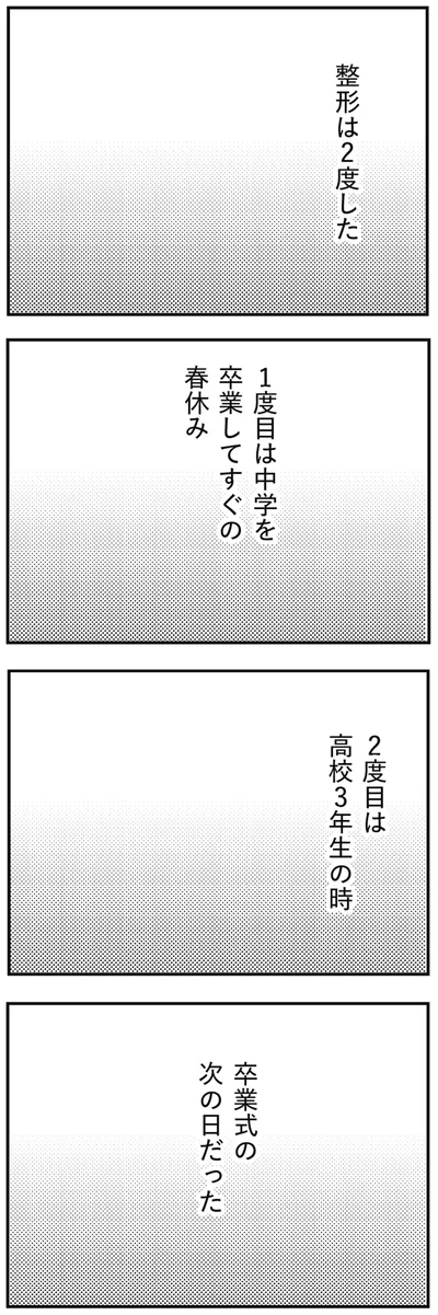 整形は2度した