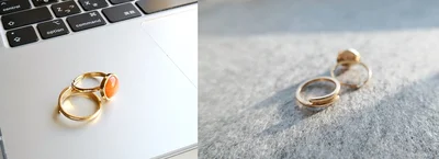 フリーサイズのリングが入っていました