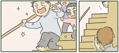 目を輝かせて駆け寄る子どもたち。クリスマスツリーの飾り付け