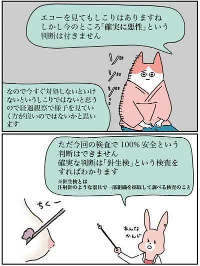 今のところ「確実に悪性」という判断は付きません