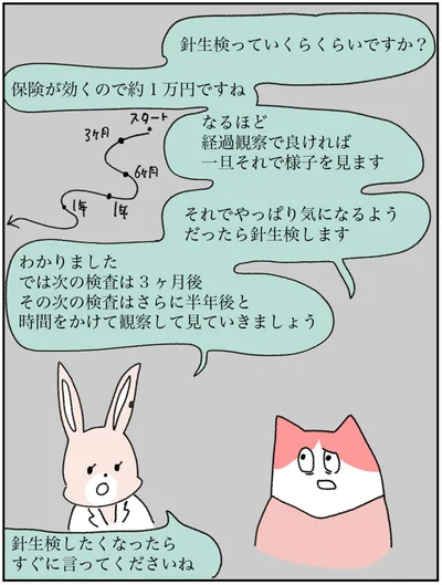 針生検したくなったらすぐに言ってくださいね
