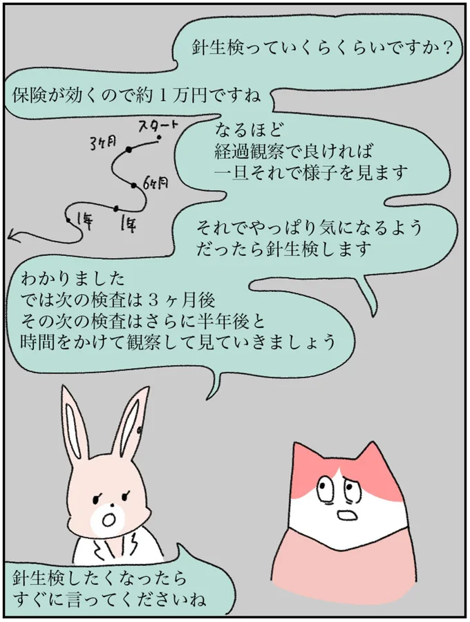 針生検したくなったらすぐに言ってくださいね