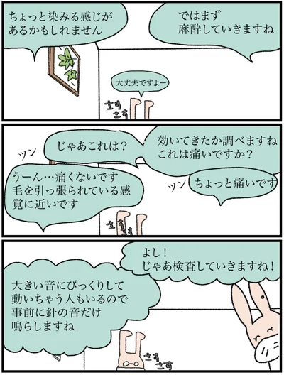 じゃあ検査していきますね！