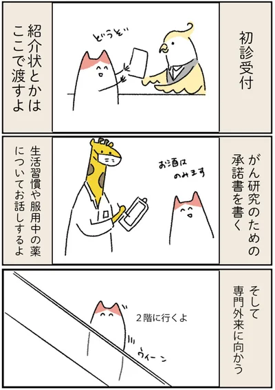 専門外来に向かう