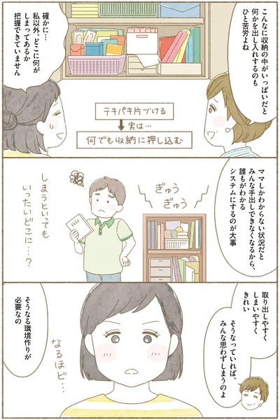 何かを出し入れするのもひと苦労よね