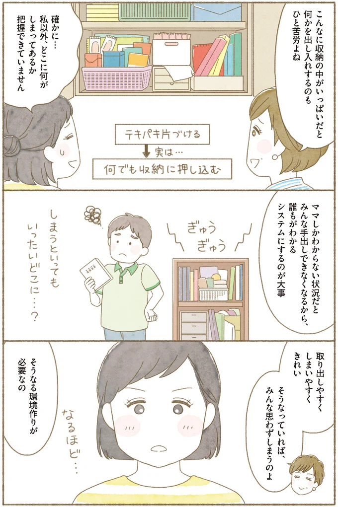 何かを出し入れするのもひと苦労よね