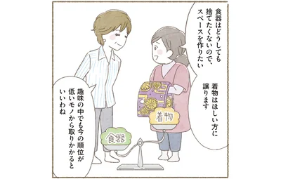  今の順位が低いモノから取りかかるといいわね