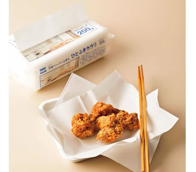 油切り、水切りだけでなく、食器や食卓、手を拭くのにも便利!by 西條