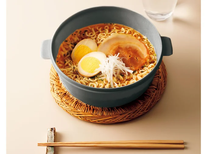 ラーメンに野菜を足してもOK。野菜の下ゆでにも使っています。by 宇佐美さん