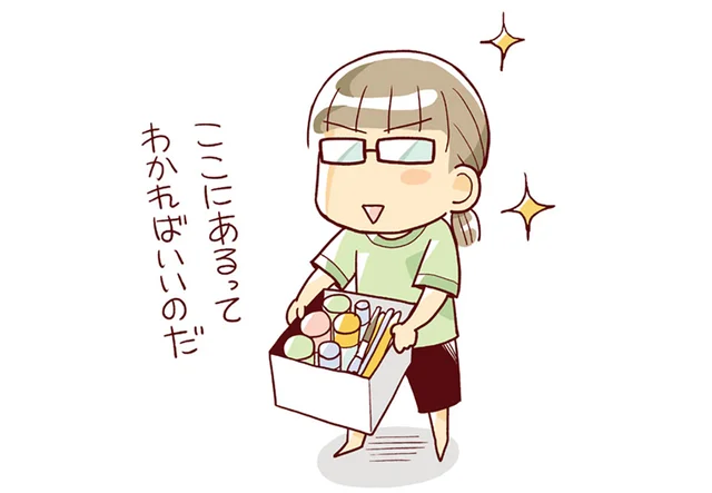 必要なのは「努力」ではなく「工夫」。収納はざっくりでもOK！／二度と散らからない部屋になりました 見えないところも整理整頓編（1）