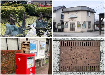 遠野駅前で発見したたくさんのカッパたち！