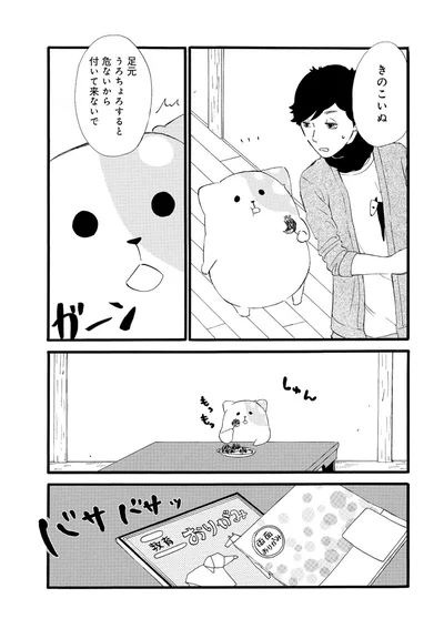 足元うろちょろすると危ないからついて来ないで