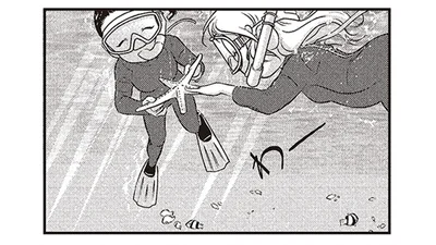 最終日についに実現！北欧女子待望の沖縄の海でシュノーケリング体験