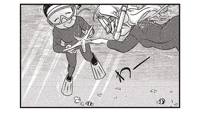 最終日についに実現!北欧女子待望の沖縄の海でシュノーケリング体験