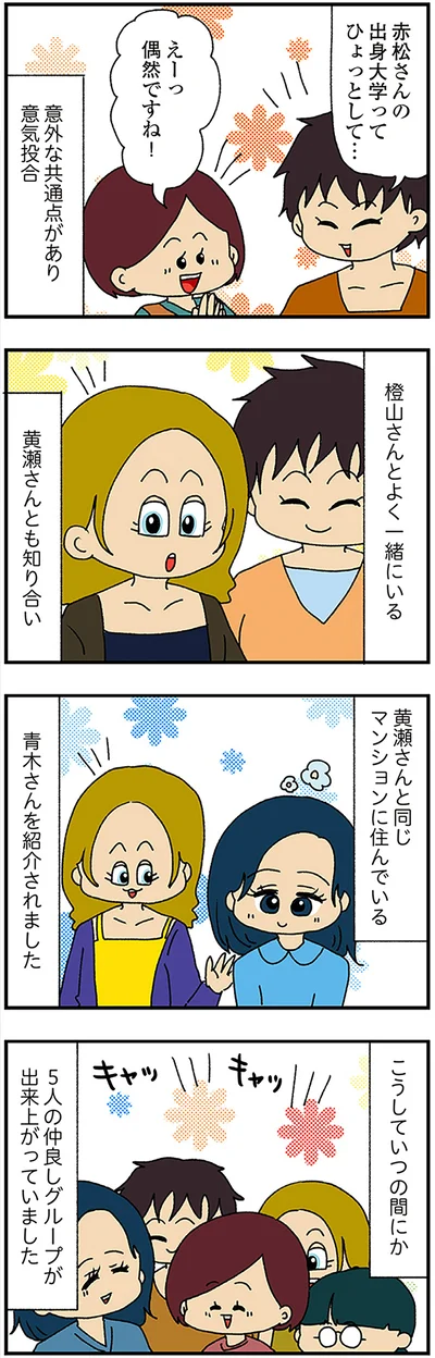 5人の仲良しグループ