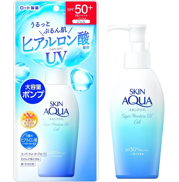 スキンアクア 50+ スーパーモイスチャージェル ポンプ 140g