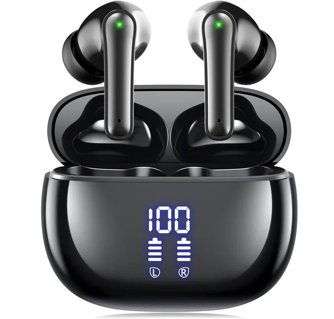 イヤホン bluetooth ワイヤレスイヤホン AIFENG ブルートゥース イヤホン LEDディスプレイ ノイズキャンセリング 長時間再生 自動ペアリング
