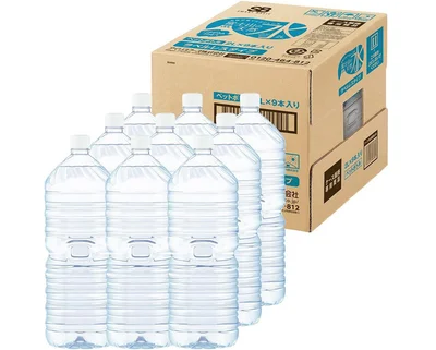 【Amazon.co.jp限定】アイリスオーヤマ 天然水 2L ×9本 ラベルレス 富士山の天然水 バナジウム含有 水 ミネラルウォーター ペットボトル 静岡県産 ケース 2リットル ボトル 2000ml