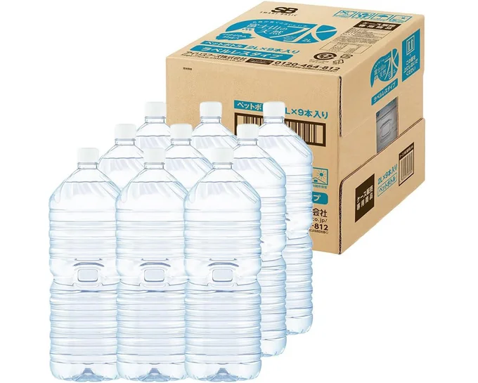 【Amazon.co.jp限定】アイリスオーヤマ 天然水 2L ×9本 ラベルレス 富士山の天然水 バナジウム含有 水 ミネラルウォーター ペットボトル 静岡県産 ケース 2リットル ボトル 2000ml